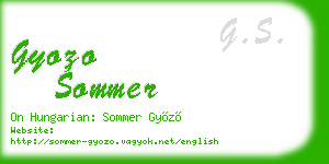 gyozo sommer business card